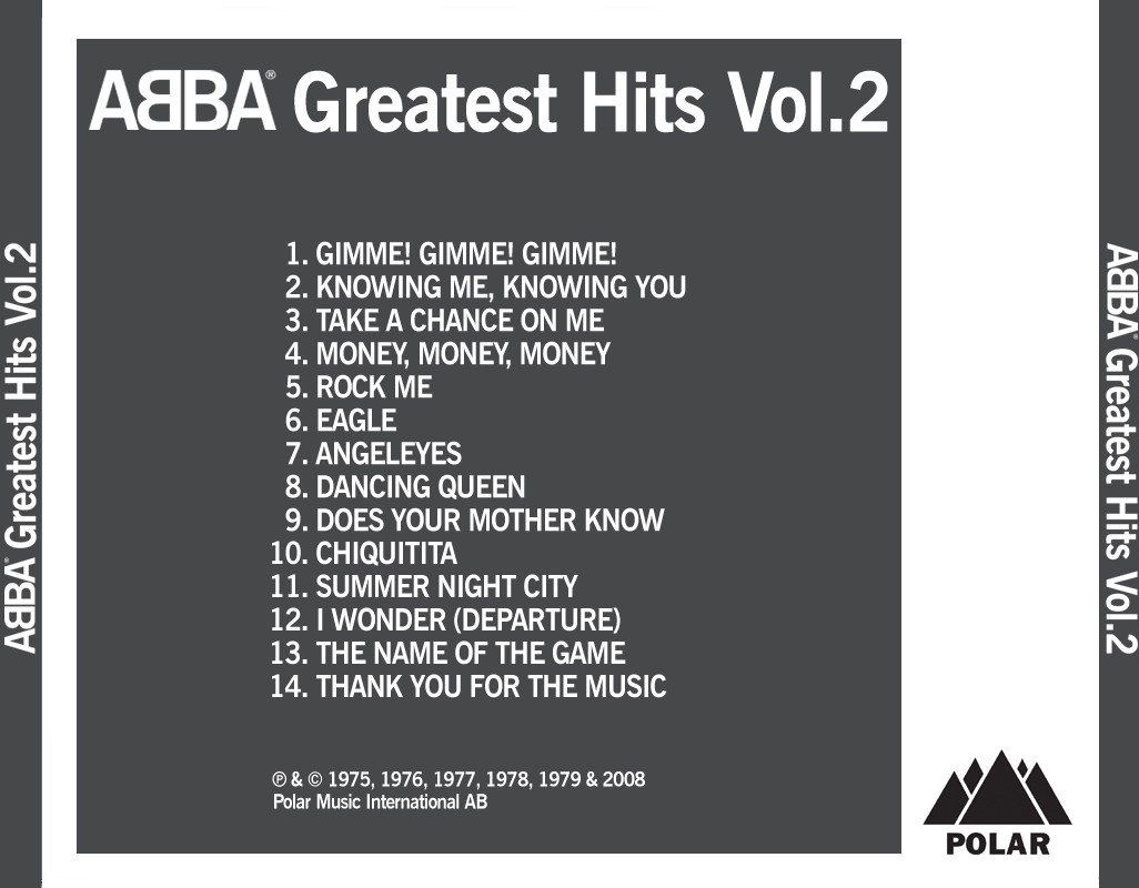Databbase Cd Abba Greatest Hits Volume Ii