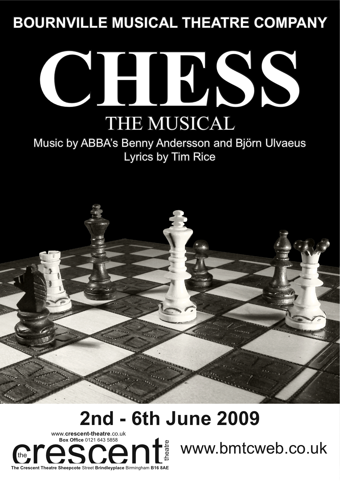 Chess the musical score