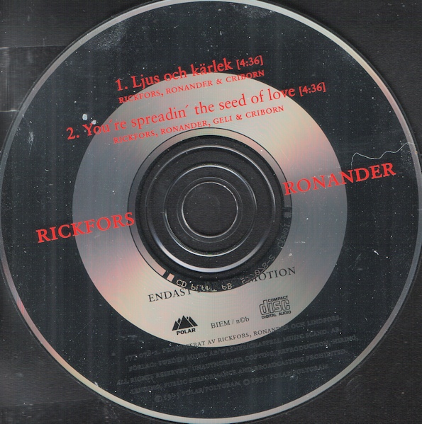 datABBAse CDS Mikael Rickfors+Mats Ronander Ljus Och Kärlek